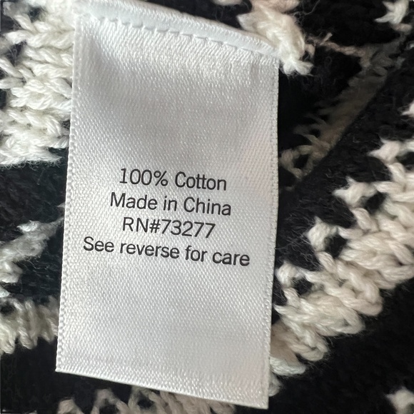 NWOT Nine West Plus Sweater Maxi Dress Sz 3X Black White‎ Striped Sleeveless - Picture 6 of 15